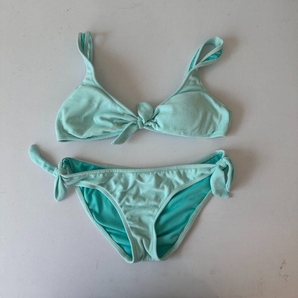 Blue Terry Cloth Bikini